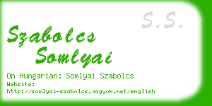 szabolcs somlyai business card